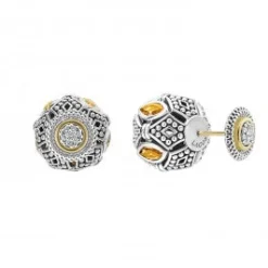 Citrine Earring Backs