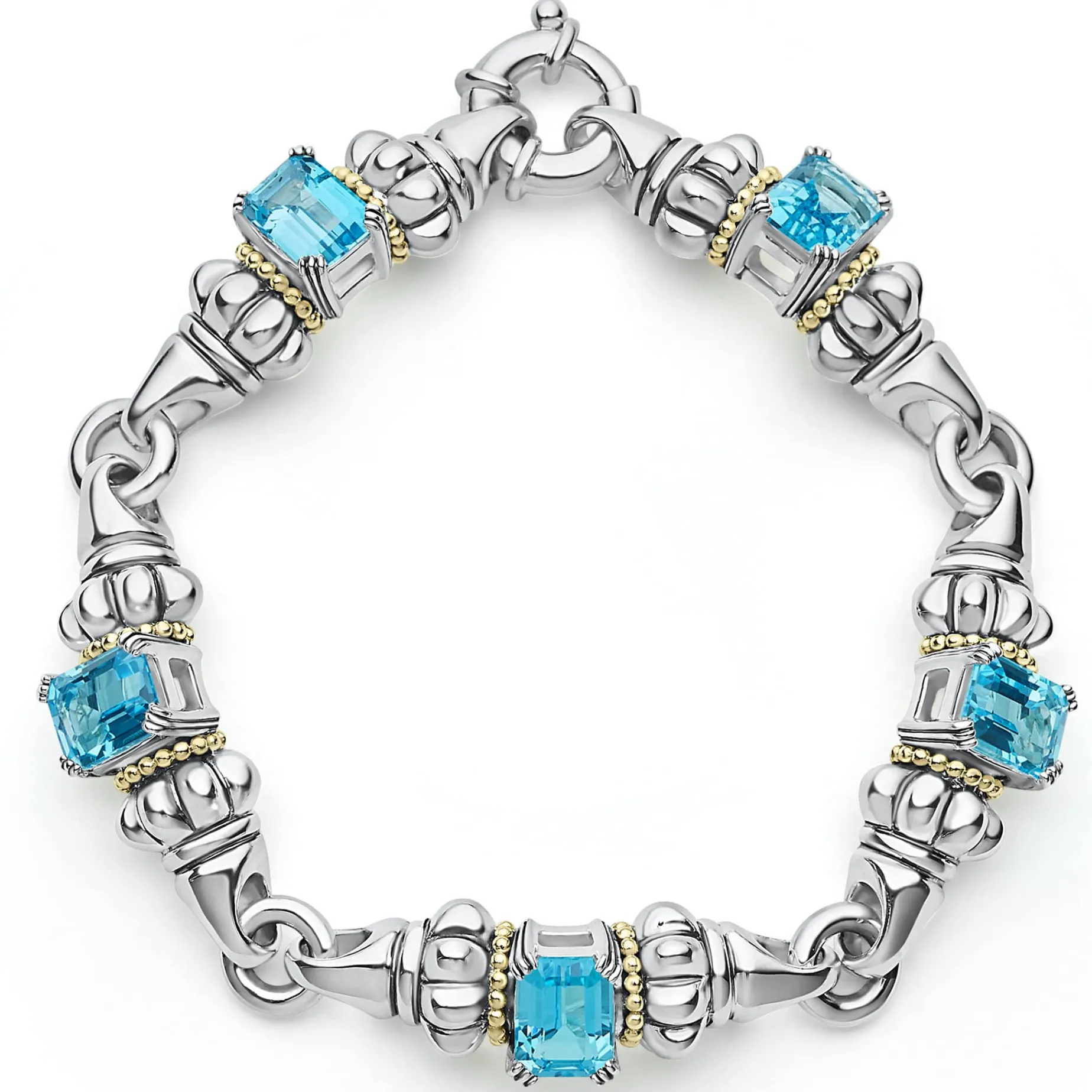 Classic Swiss Blue Topaz Bracelet