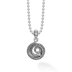 Coiled Serpent Amulet Necklace