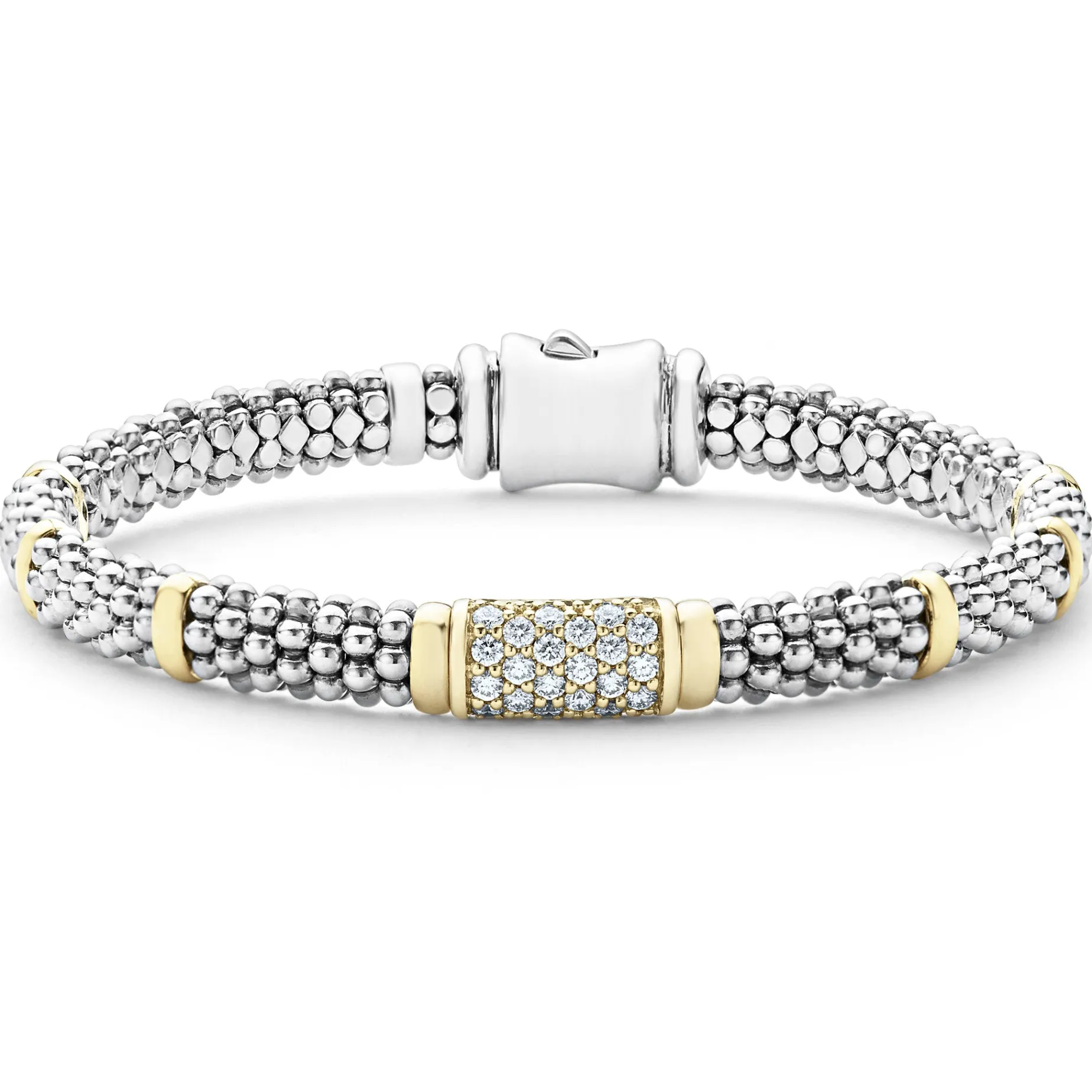 Diamond Caviar Bracelet | 6mm