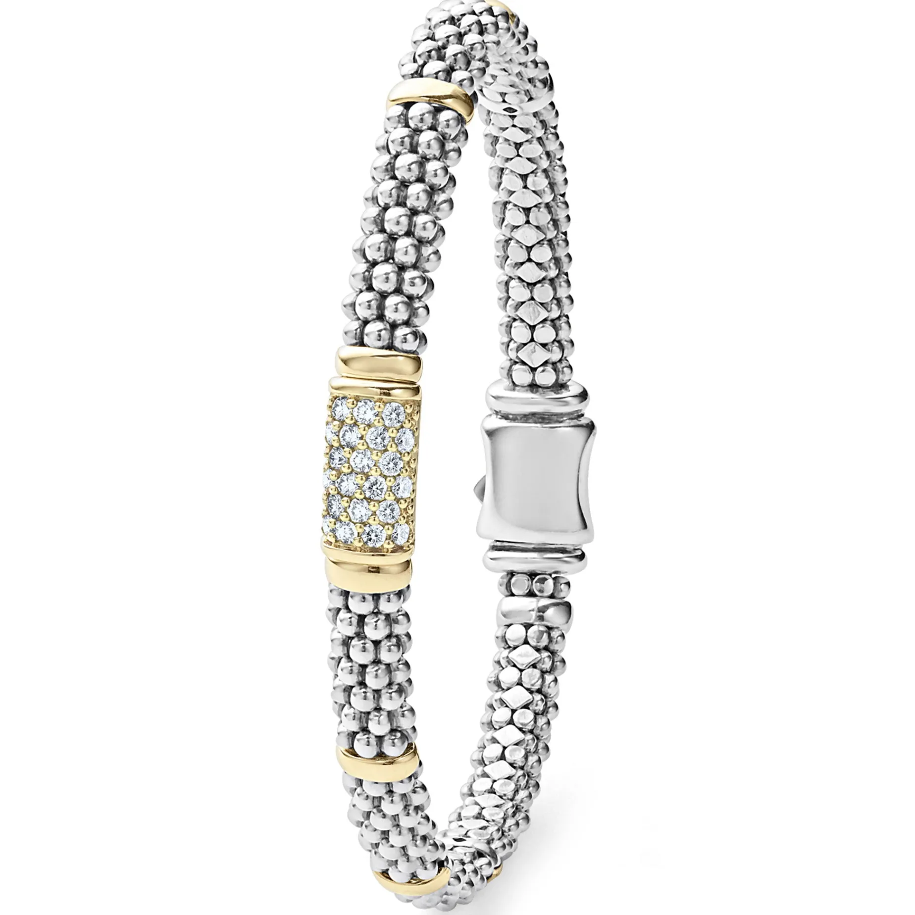 Diamond Caviar Bracelet | 6mm
