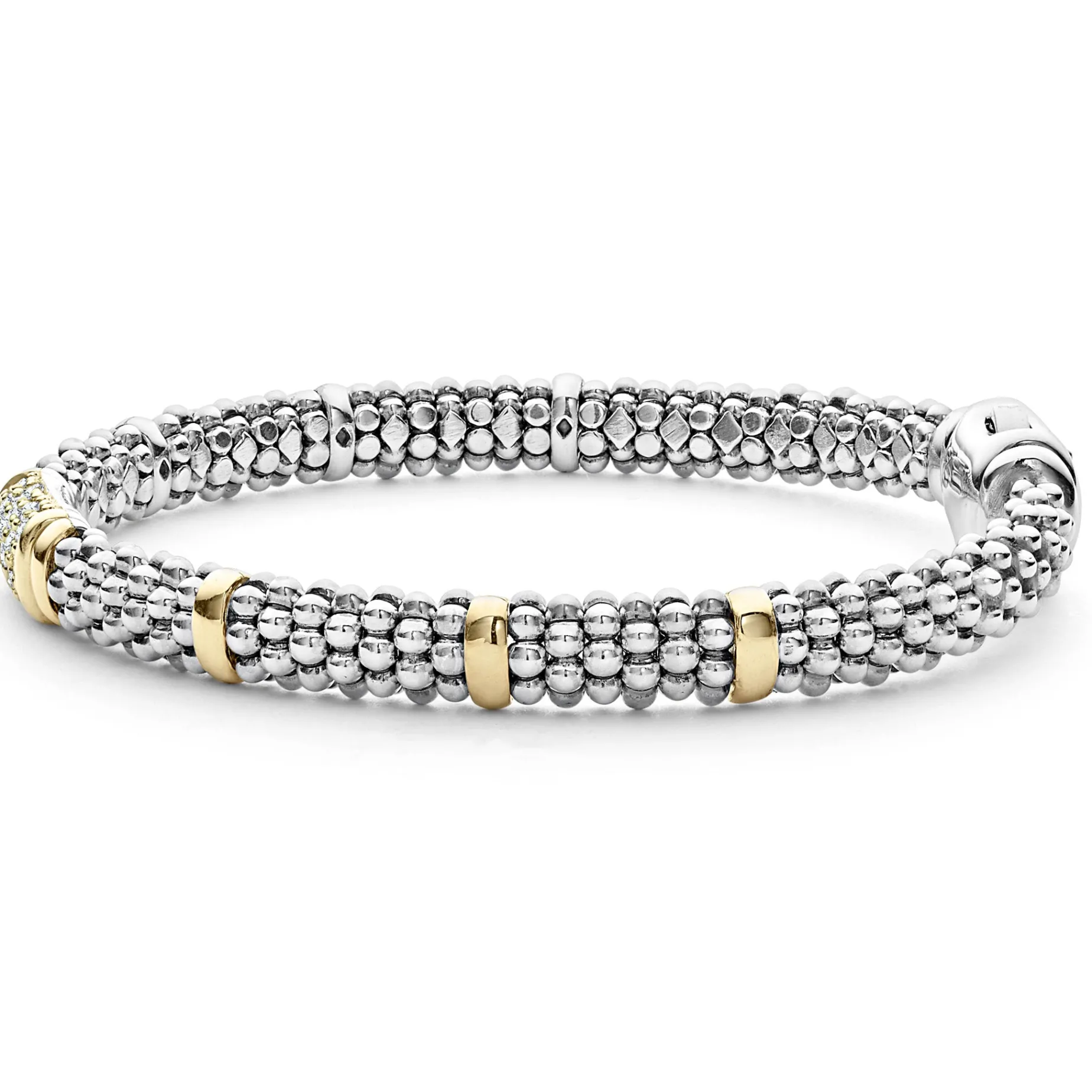 Diamond Caviar Bracelet | 6mm