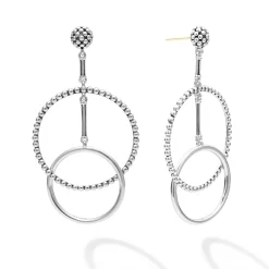 Double Circle Drop Earrings