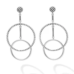 Double Circle Drop Earrings