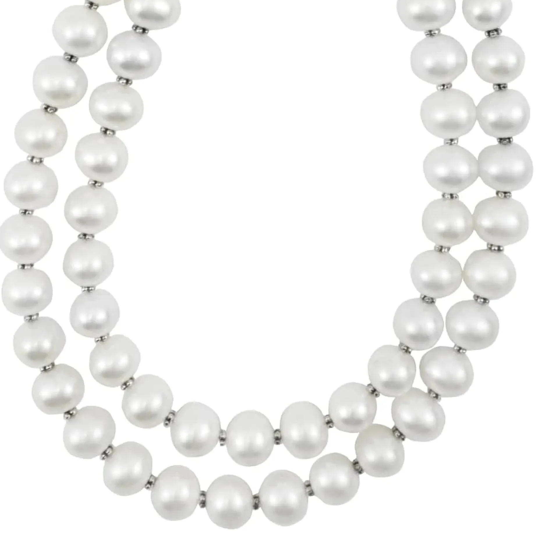 Double Strand Pearl Necklace