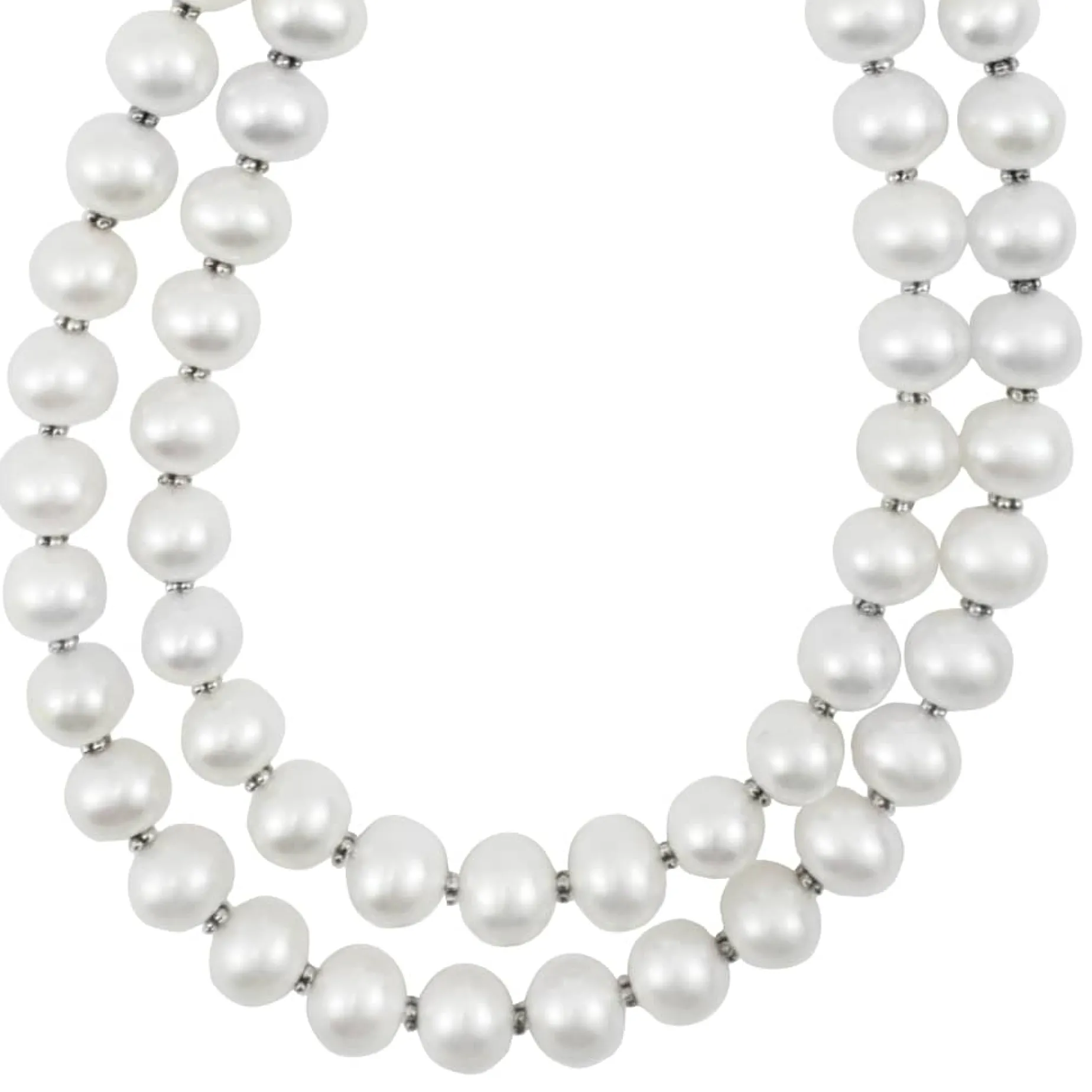 Double Strand Pearl Necklace