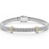 Double X Caviar Diamond Bracelet | 6mm