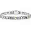 Five Gold Station Caviar Bracelet | 6mm