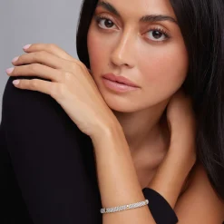 Five Gold Station Caviar Bracelet | 6mm