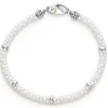 Five Silver Station Ceramic Bracelet | 5mm