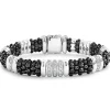 Five Station Ceramic Diamond Bracelet | 9mm
