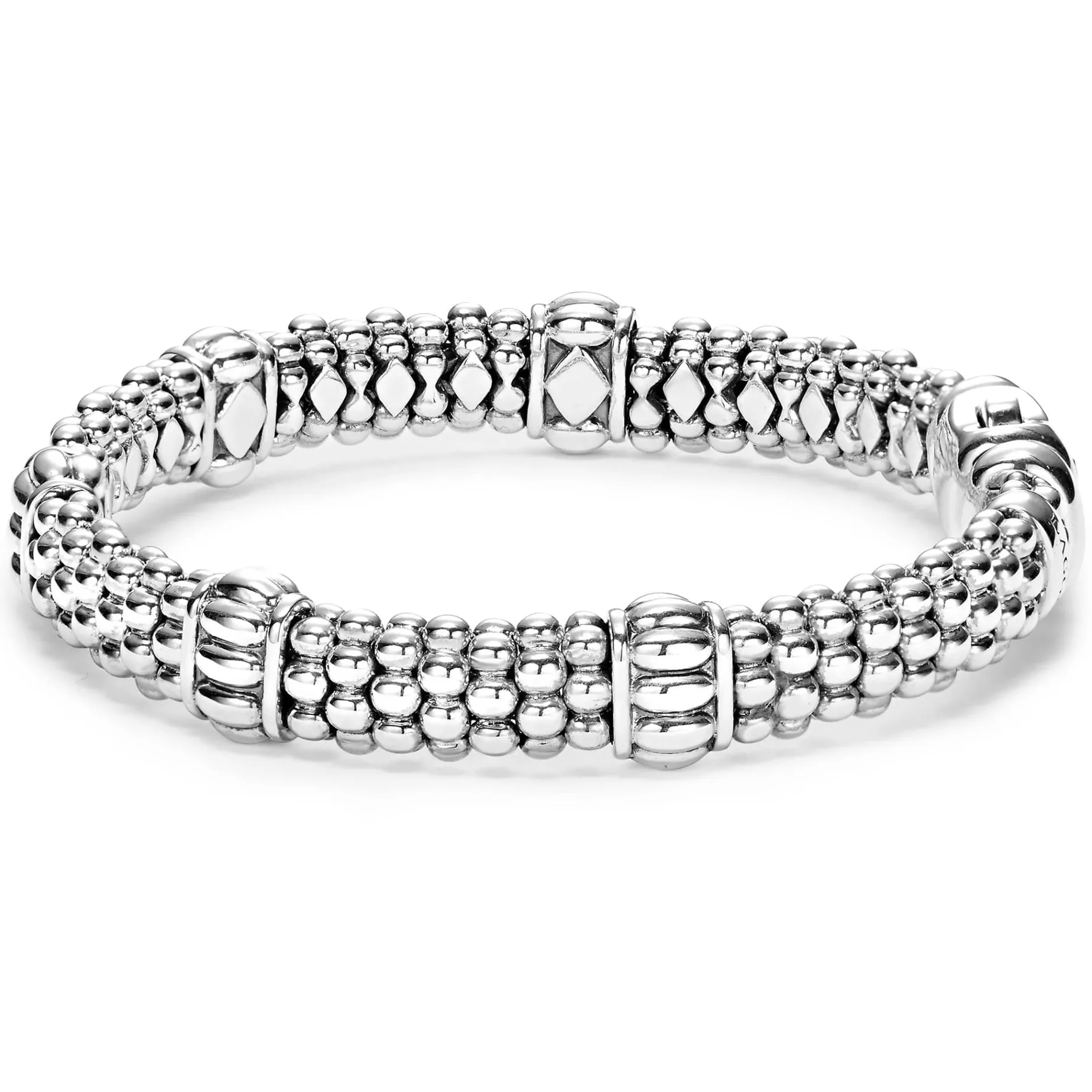 Fluted Beaded Bracelet | 9mm