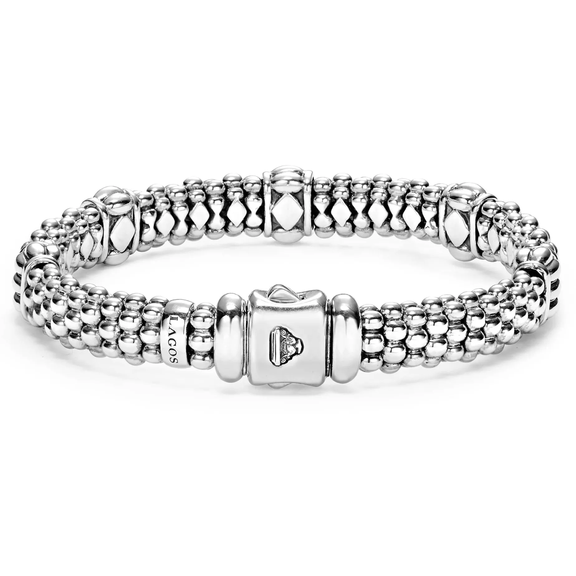 Fluted Beaded Bracelet | 9mm
