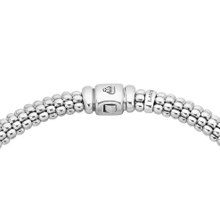 Four Station Diamond Caviar Necklace