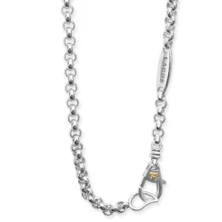 Four Station Two-Tone Knot Necklace