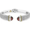 Garnet Cuff Bracelet | 12mm