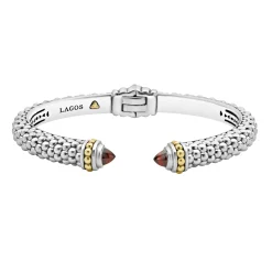 Garnet Cuff Bracelet | 8mm