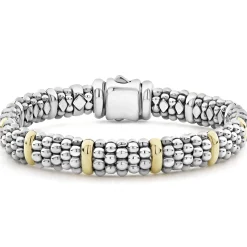 Gold Station Caviar Bracelet | 9mm