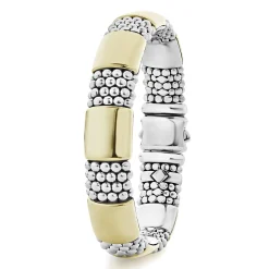 Gold Station Caviar Bracelet | 12mm