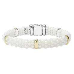 Gold Station Ceramic Bracelet | 9mm