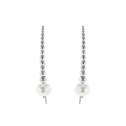 Graduated Bead Pearl Earrings