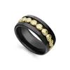 18K Gold and Black Ceramic Ring