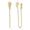 18K Gold and Diamond Drop Earrings