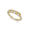 18K Gold and Diamond Superfine Band Ring