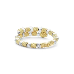 18K Gold and Diamond Superfine Band Ring
