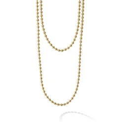 18K Gold Beaded Necklace