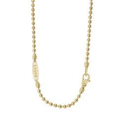 18K Gold Beaded Necklace