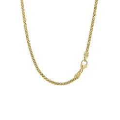 18K Gold Caviar Ball Pendant Necklace