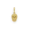 18K Gold Caviar Beaded Skull Amulet