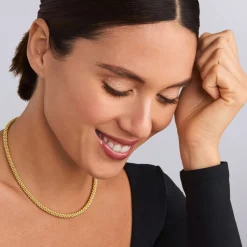 18K Gold Caviar Necklace | 4mm
