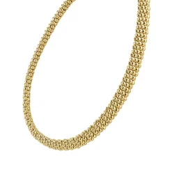 18K Gold Caviar Necklace | 9mm