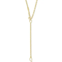 18K Gold Circle Pendant Necklace