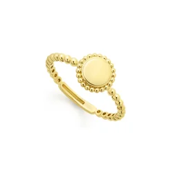 18K Gold Circle Ring
