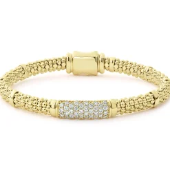 18K Gold Diamond Bracelet | 6mm