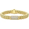 18K Gold Diamond Bracelet | 9mm
