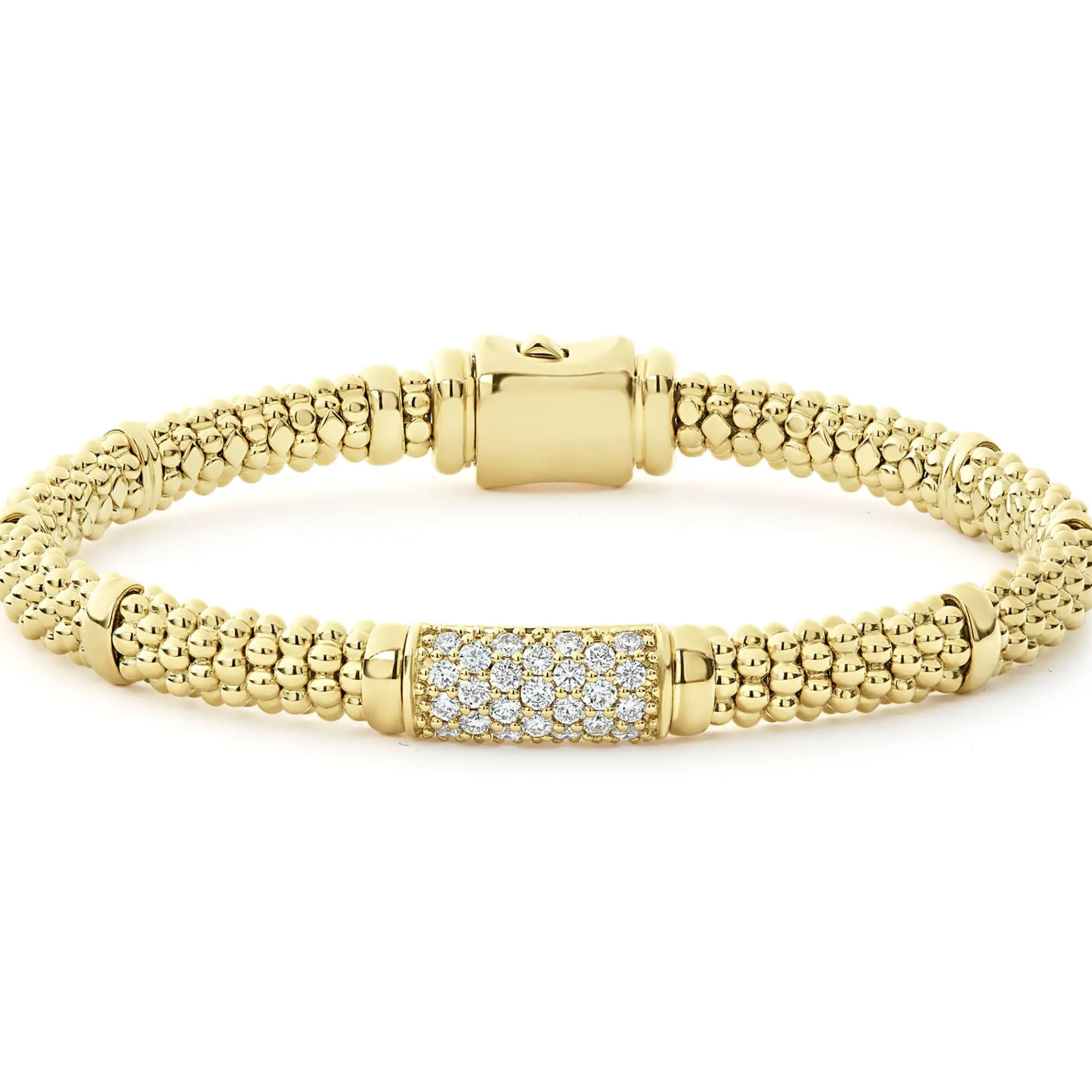 18K Gold Diamond Bracelet | 6mm