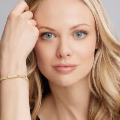 18K Gold Diamond Bracelet | 6mm