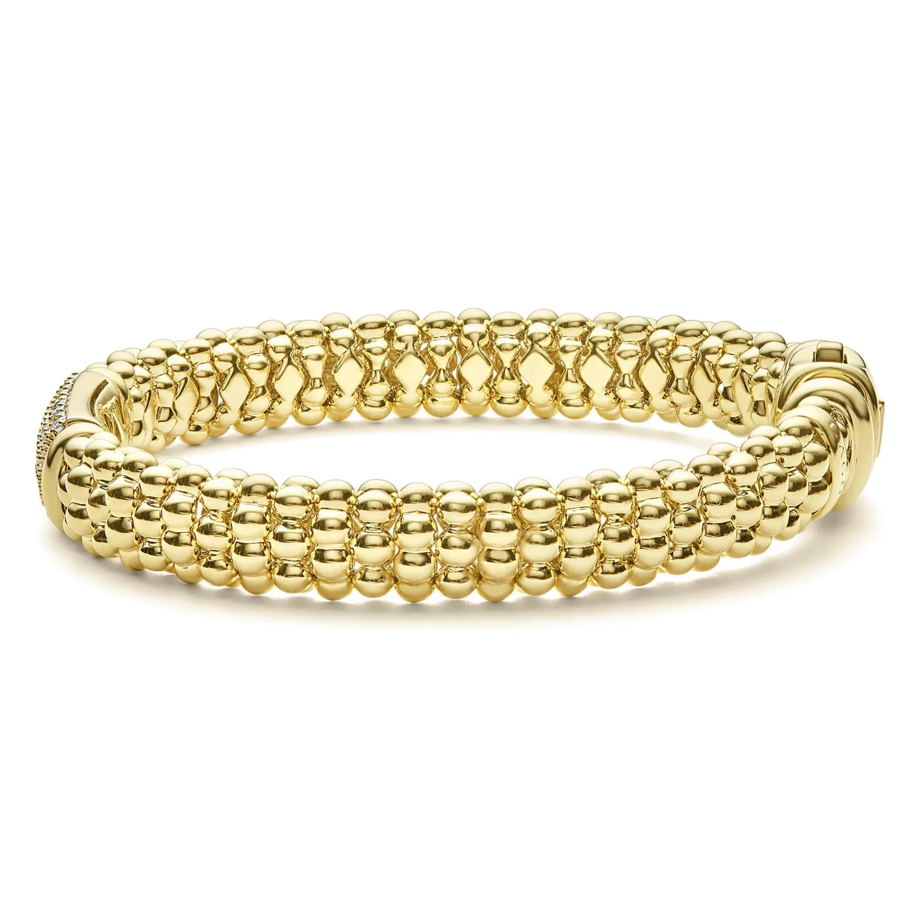18K Gold Diamond Bracelet | 9mm
