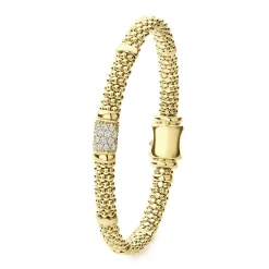 18K Gold Diamond Bracelet | 6mm