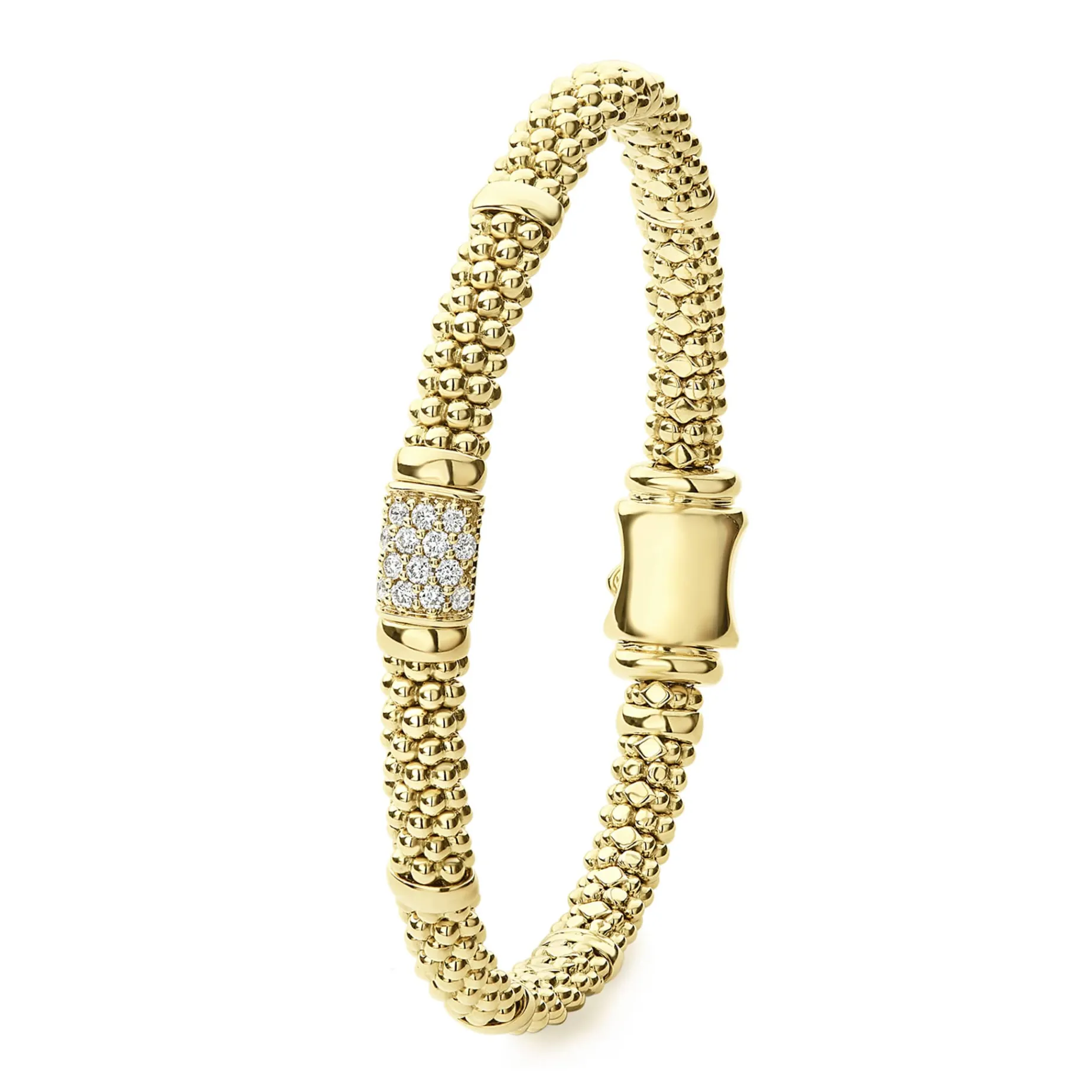 18K Gold Diamond Bracelet | 6mm