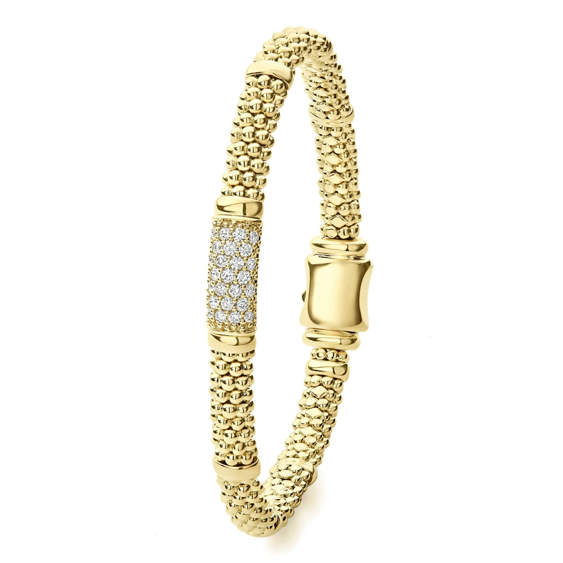 18K Gold Diamond Bracelet | 6mm
