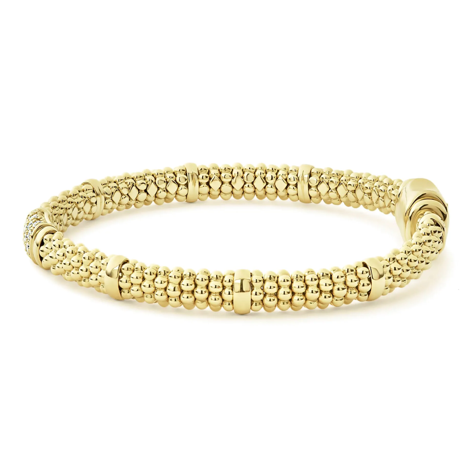 18K Gold Diamond Bracelet | 6mm