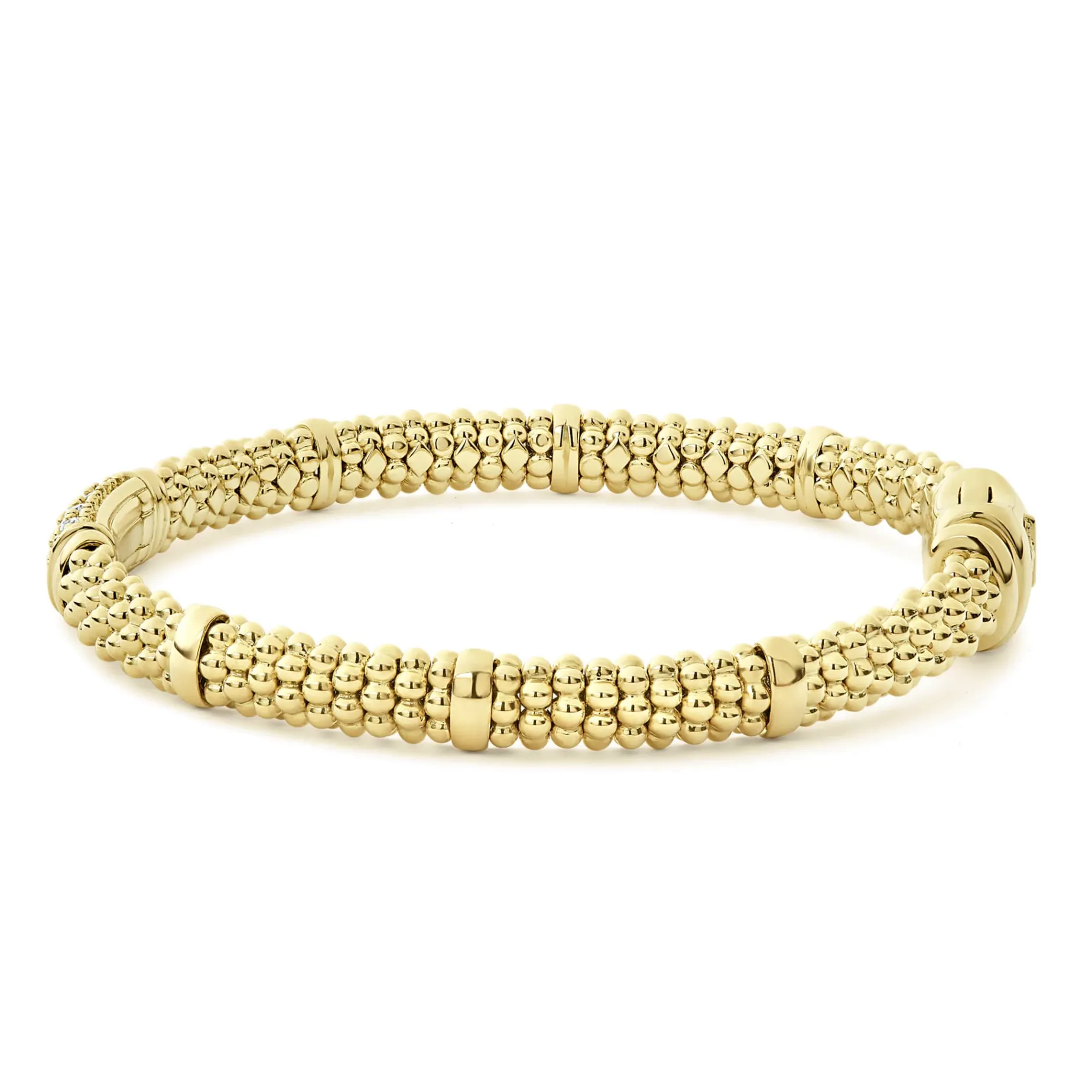 18K Gold Diamond Bracelet | 6mm
