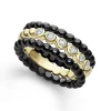 18K Gold Diamond Stacking Ring Set