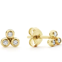18K Gold Diamond Stud Earring Gift Set
