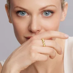 18K Gold Fluted Ring